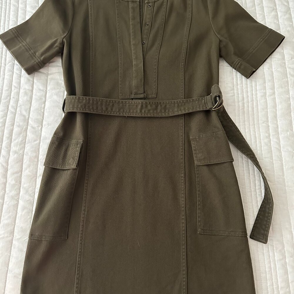 Banana Republic Olive Green Cargo Dress Size 2
